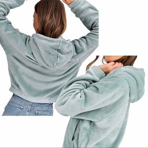 hollister cozy fur hoodie